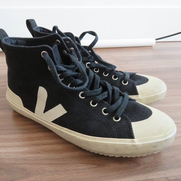 VEJA Nova HT Canvas Nautico Pierre High Top Sneakers Shoes - Men's Size US 9 - Picture 10 of 15